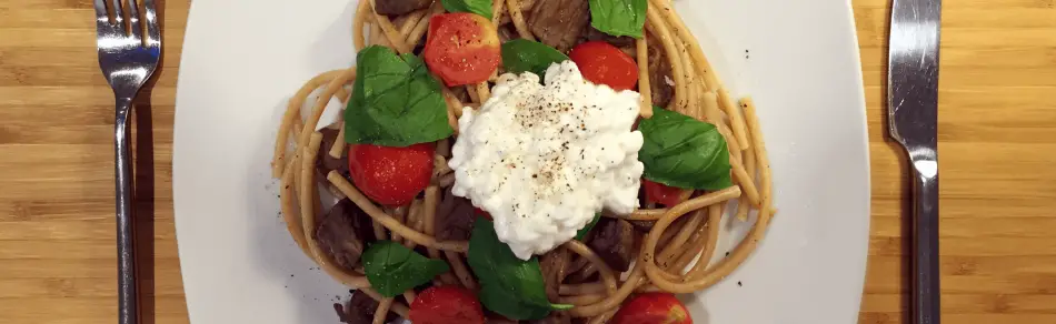 spaghetti med kalvekød - mine-madopskrifter.dk