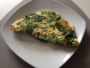 omelet med spinat - mine-madopskrifter.dk