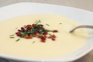 Blomkålssuppe med bacon