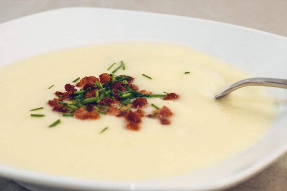 Blomkålssuppe med bacon